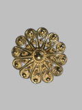 Anello Bottone Sardo A Fiore
