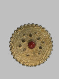Anello Con Bottone Sardo Nuorese Con Corallo 2