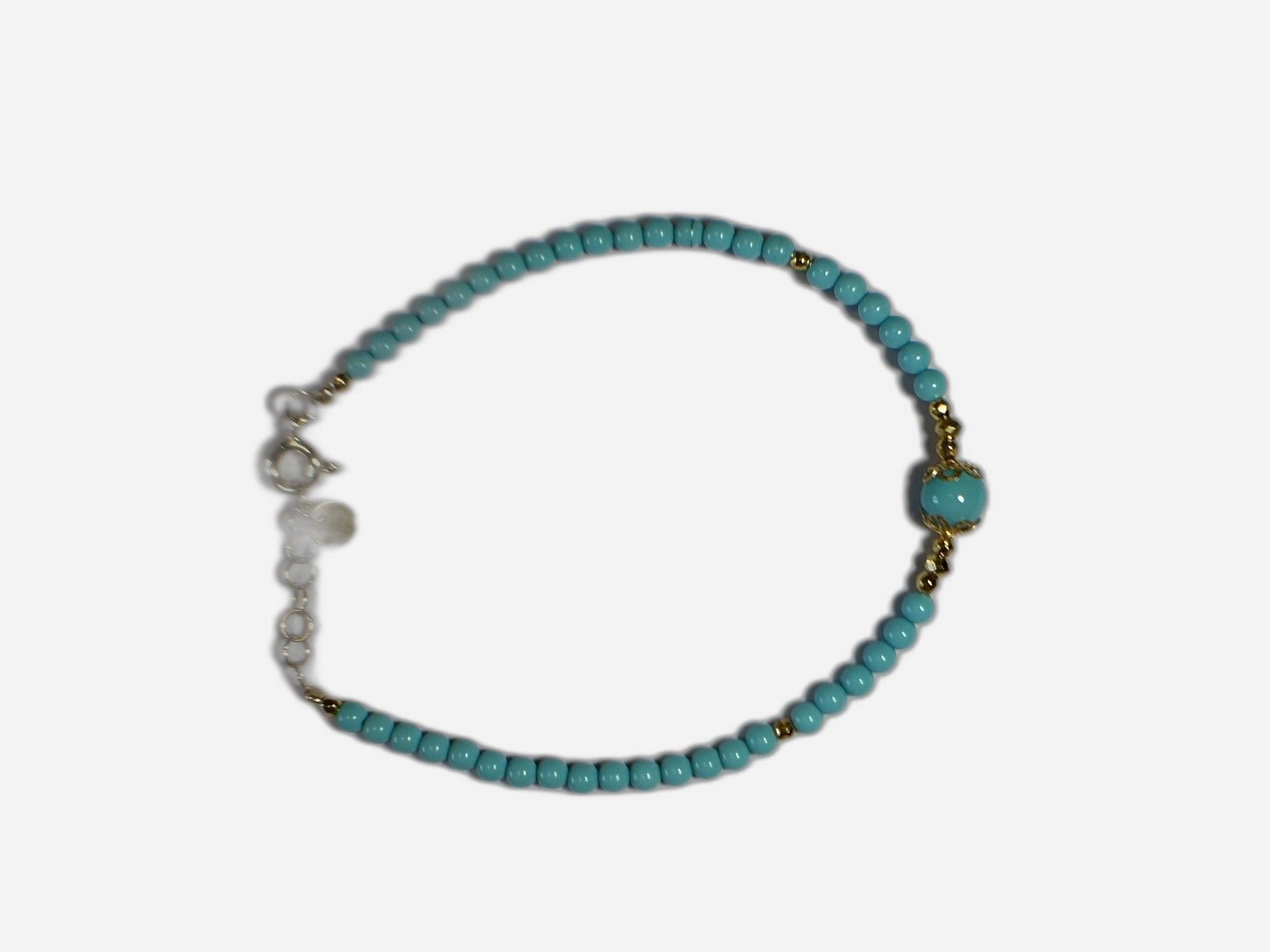 Bracciale Pasta Di Turchese Con Su Coccu