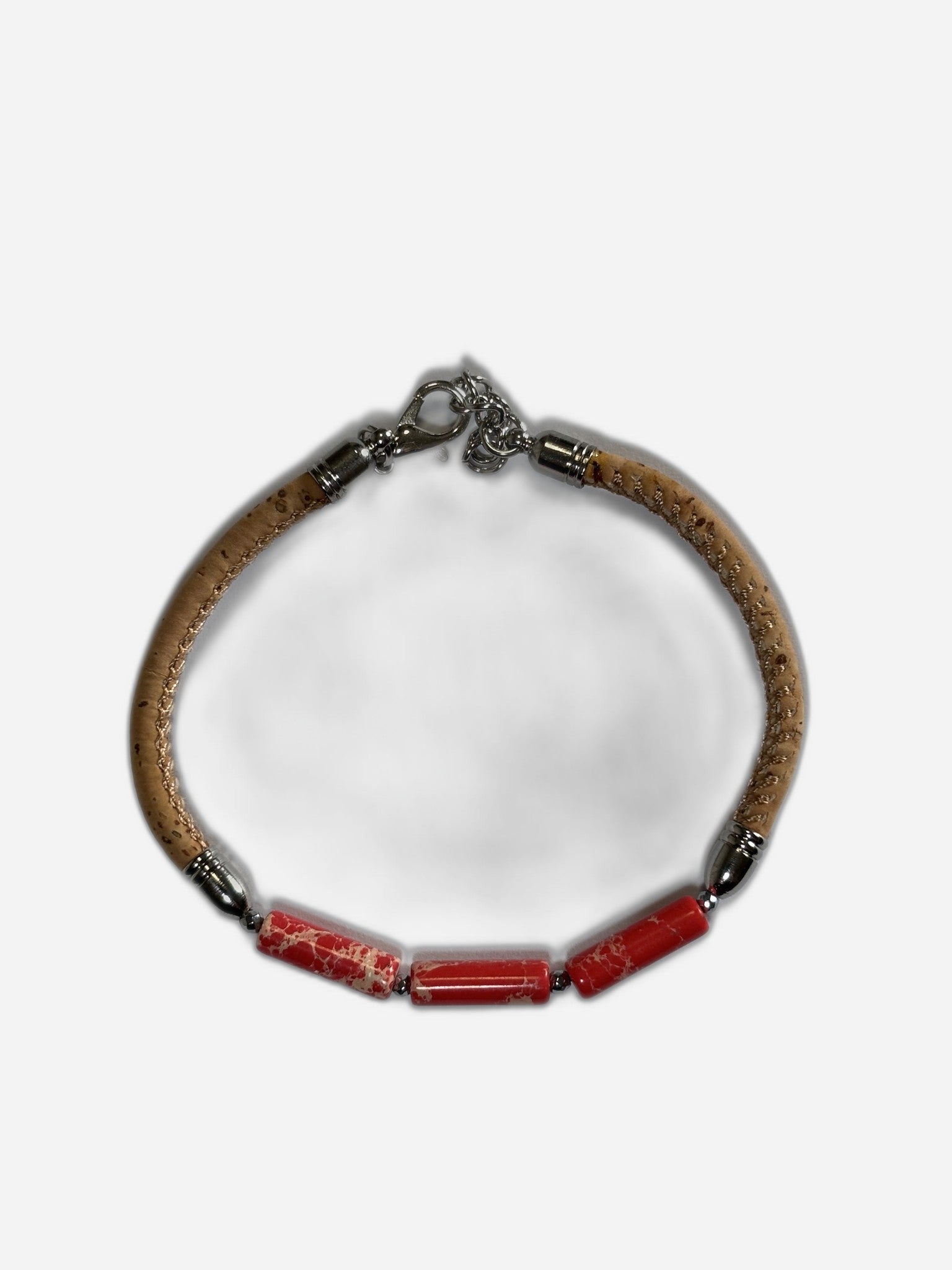 Bracciale Sughero Agata Di Fuoco