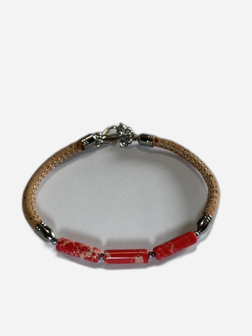 Bracciale Sughero Agata Di Fuoco