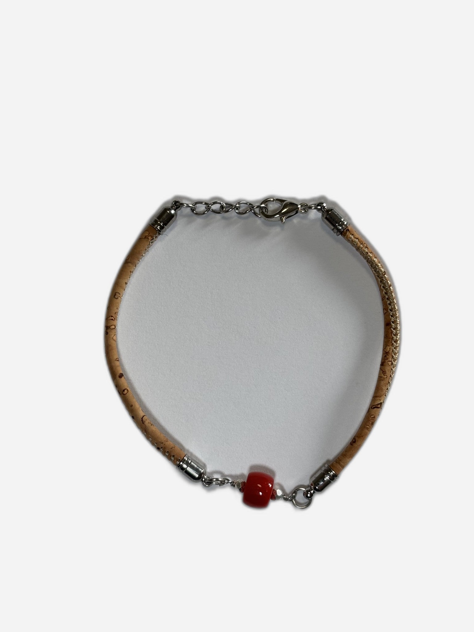 Bracciale Sughero Barilotto Di Corallo