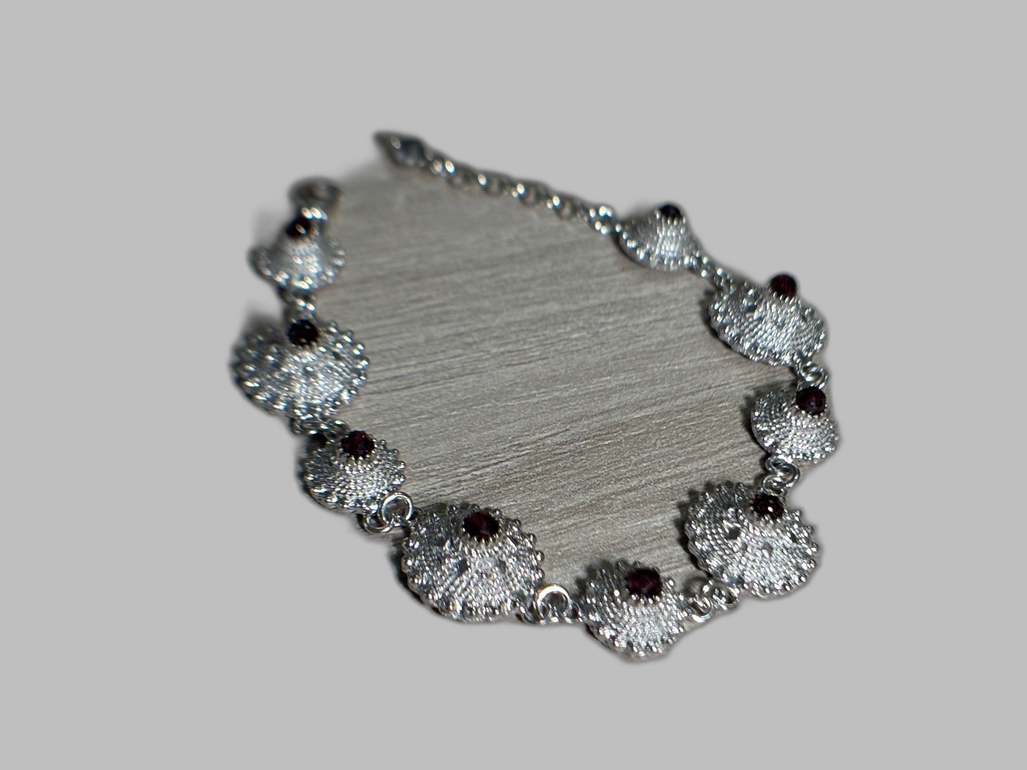 Bracciale Bottoni Sardi Con Granate
