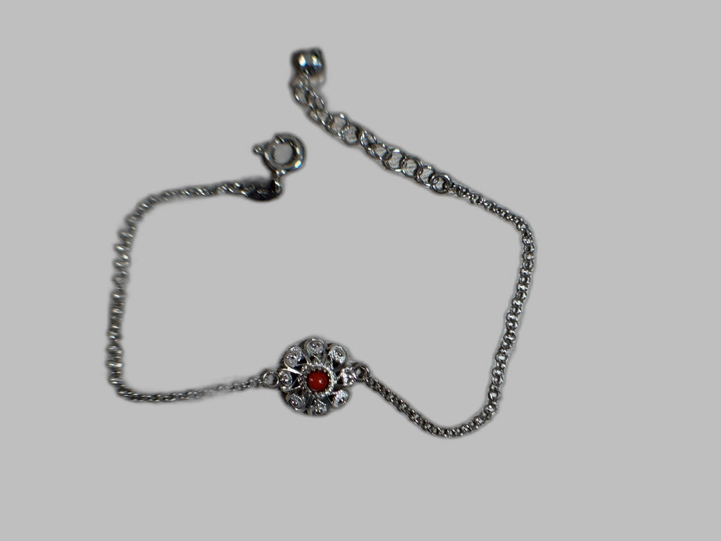 Bracciale Fiore Sardo Con Corallo