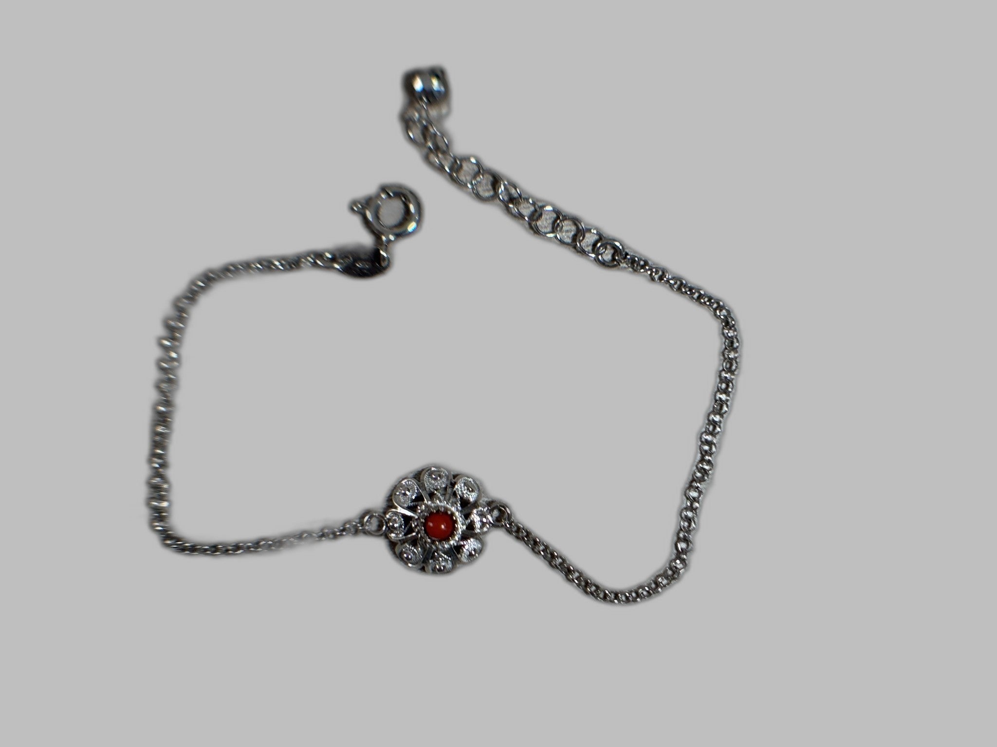 Bracciale Fiore Sardo Con Corallo