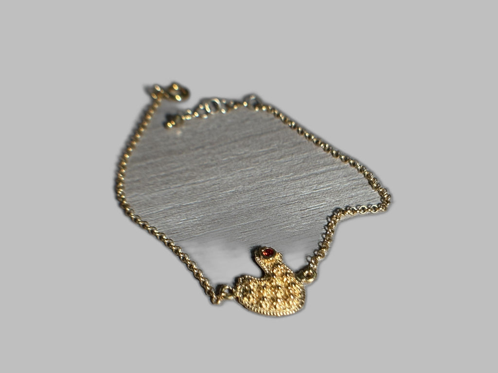 Bracciale Pavoncella Sarda Con Granata
