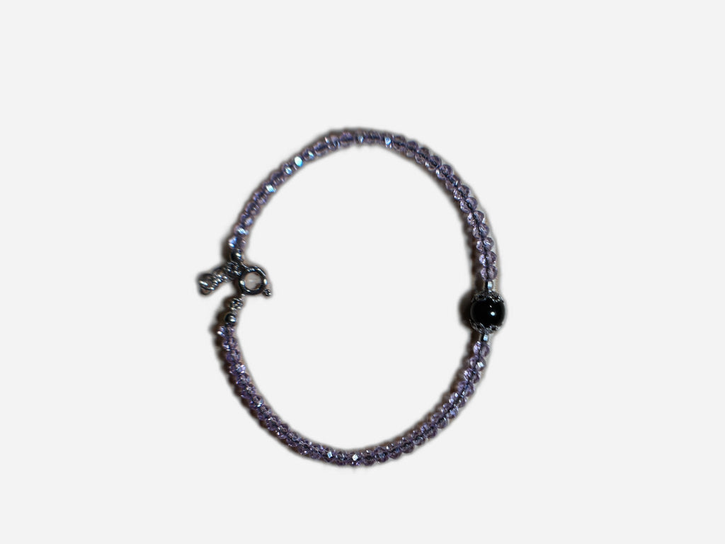 Bracciale Rigido Su Coccu Lilla
