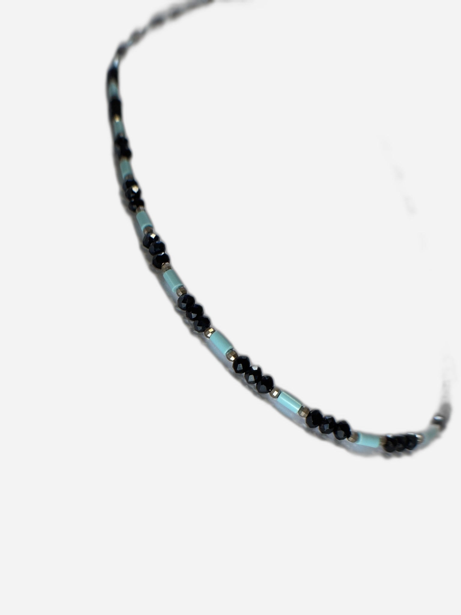 Collana Pasta Di Turchese E Vetro