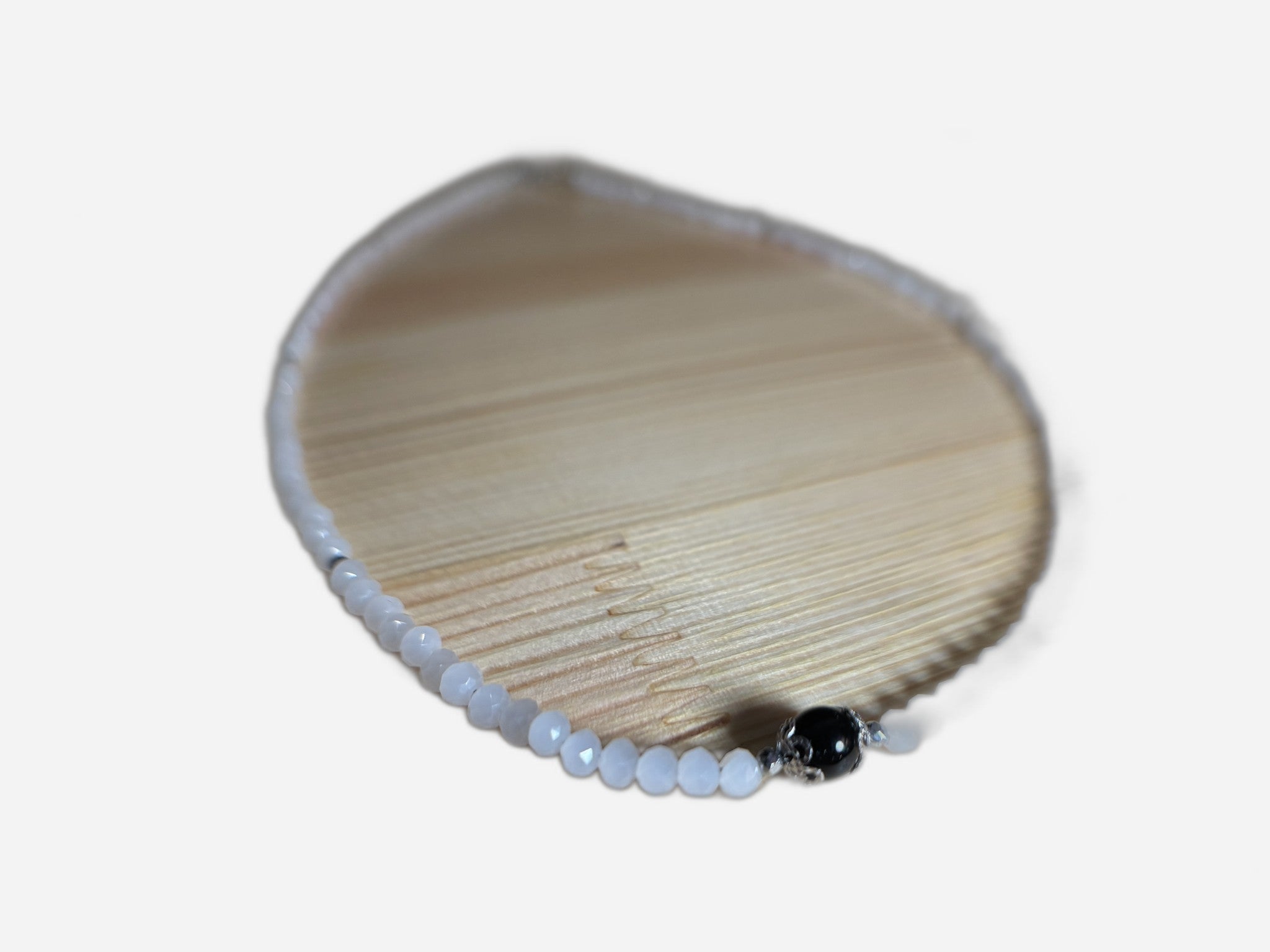 Collana Su Coccu Vetro Bianco